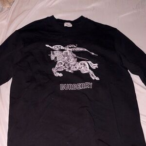Burberry Black Crewneck Top